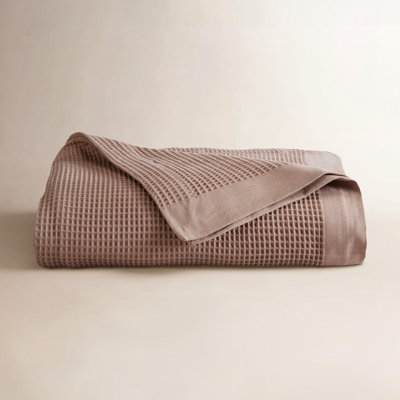 Cotton Waffle Weave Throw Blanket