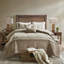 Édredon brun 7 pièces pour grand lit - chalet chic, coussins décoratifs et lavable à la machine-137783569-137783571