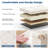 Folding Storage Ottoman Velvet Footstool-946437489