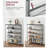 9-12 Pair Shoe Rack with adjustable shelves -728878974-728878975
