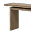 Console en placage de frêne de conception unique, de style moderne et simple, avec un plateau de table astucieux, convenant à un vestibule, un couloir, un salon, un vestibule-2126371627