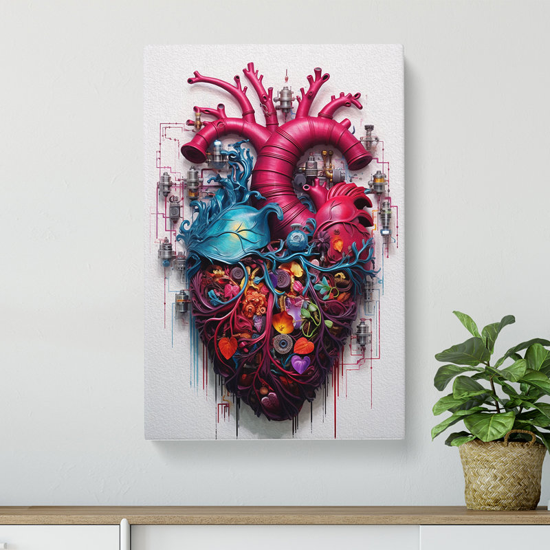Love He Informel - No Frame Print, 76cm H x 50cm W x 3cm D