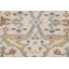 Ivory & Blue Handmade Oushak Indian Runner Rug 3x8
