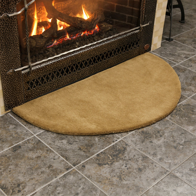 Tapis en laine Shankle, Terre de Sienne