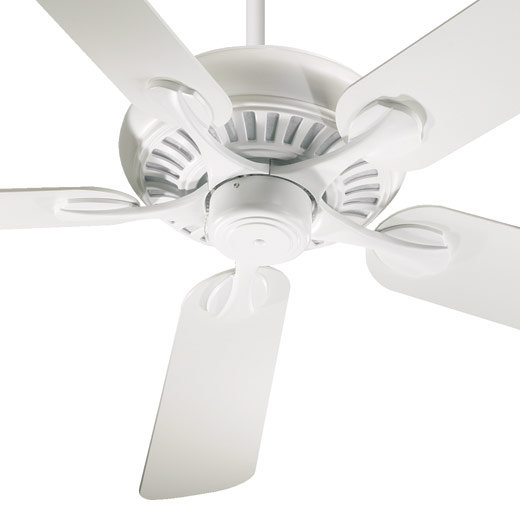 Aneres Ceiling Fan, Studio White with White Blades