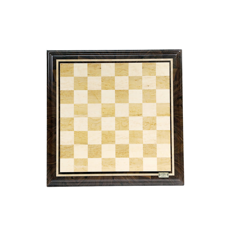 Handmade Mahogany/Beige/Ivory Chess Board Game