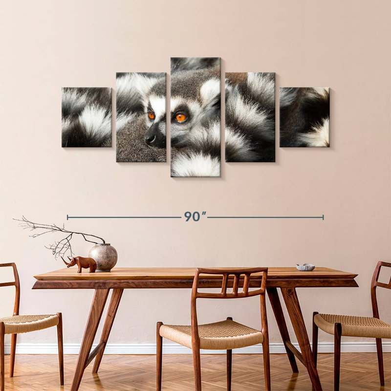 Ring-Tailed Lemur, 42" H x 92" W