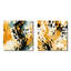 Ensemble de 2 décorations murales peintes jaunes et noires à motif de Cheeta-1755783359-1755783344
