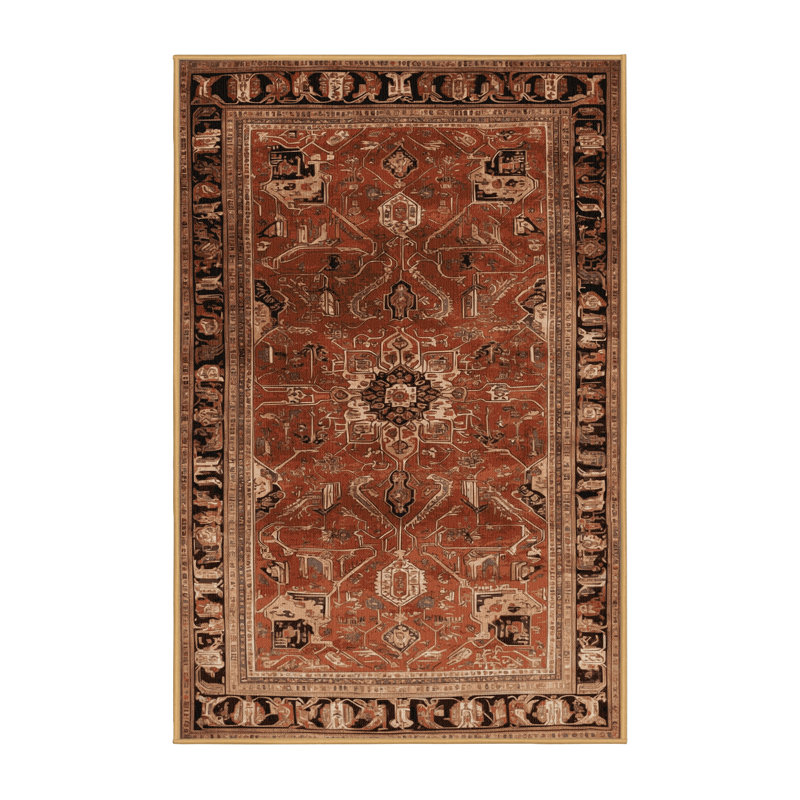 Tapis brun lavable à la machine, Tapis de couloir 2 pi x 5 pi