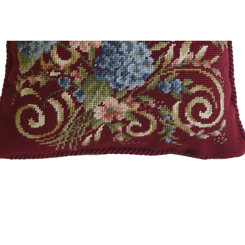 Hydrangea Bouquet Number 1 Needlepoint Pillow