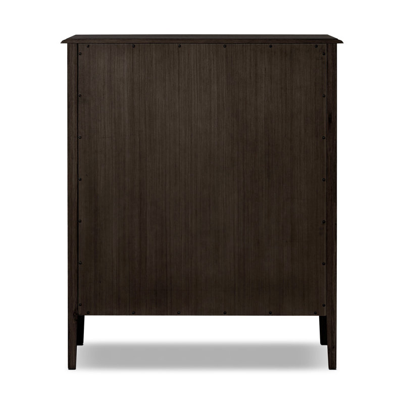 Maggie Tall Chest-Aged Smoked Oak, Smoked Black Oak