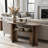 Arco Modern Console Table with Open Shelf and Walnut Finish 47.2" W