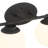 Modern 6-light Matte black vanity light-724168518