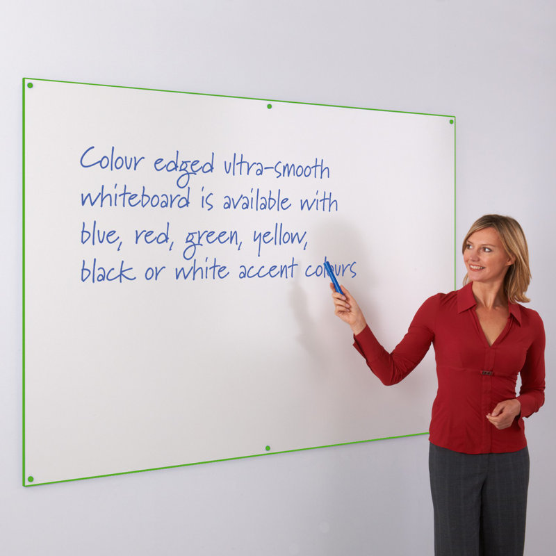 Wall Mounted Whiteboard, 90 cm H x 120 cm W, Green