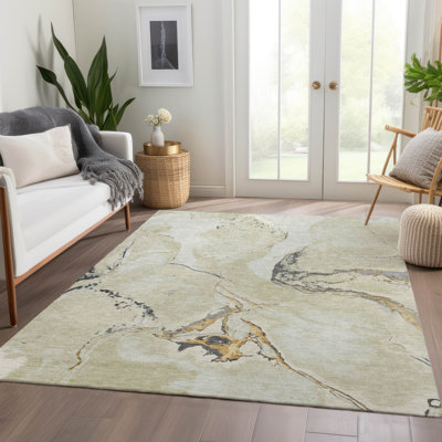 Premium Machine Washable Cortes AMF1005 Abstract Rug