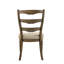Ensemble de chaises d'appoint Parfield en tissu brun clair et finition chêne vieilli (ensemble de 2)