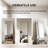 Frameless Full Length Tempered Glass Mirror with Stand, 10-Year Anti-Desilvering-1852192380