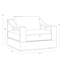 Chaise de patio pivotante en teck avec coussins Hellein