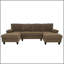 Canapé en forme de U rembourré nubby, conception de chaise double confortable avec accoudoirs rembourrés-428437208