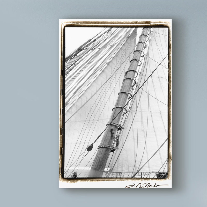 « set voilier vi », reproduction de photo sur toile tendue, H 32 po x l 22 po x P 2 po