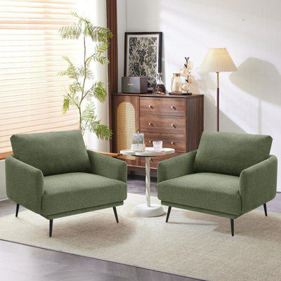 Lanaijah 37.5'' Oversized Armchair Accent Chair Single Seat Sofa for living room(Set of 2)