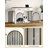 Dog Crate Furniture with 2 Drawers, Indoor Dog Kennel with Charging Station, Wooden Dog Cage Side End Table Kennel for Medium/Large Dogs-870889884-862320126