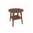 Nordic Style Minimalist Walnut-coloured Round Side Table