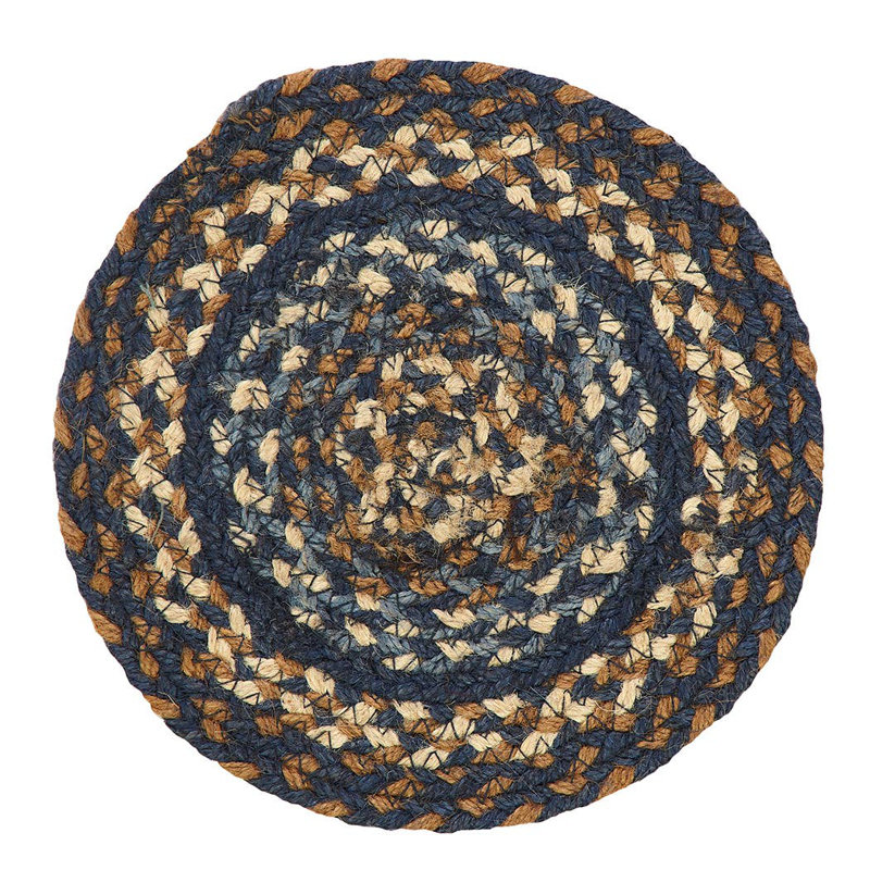Tapis Fredrikk, Bleu/noir/brun