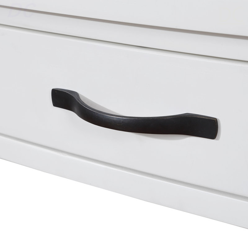Table de coin à 3 niveaux blanc laiteux, 33,8 po, pieds en bois massif pour une utilisation fiable avec des espaces limités - salon, chambre à coucher, salle de bain, couloir, balcon à fixation simple 33,8 po