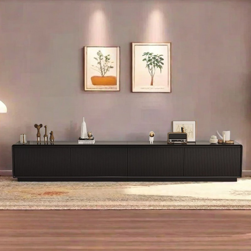 Modern minimalist grid design sense TV cabinet, 110.23"