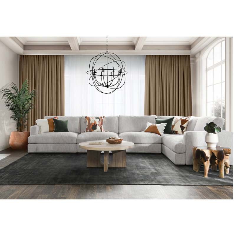 Ludwig 5-piece Upholstered Fabric Sectional Sofa