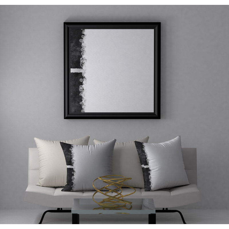 Abstract Reversible Throw Pillow, 24" x 24"