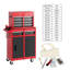 Armoire de rangement à outils à cinq tiroirs à roulettes et boîte à outils supérieure amovible-812650314