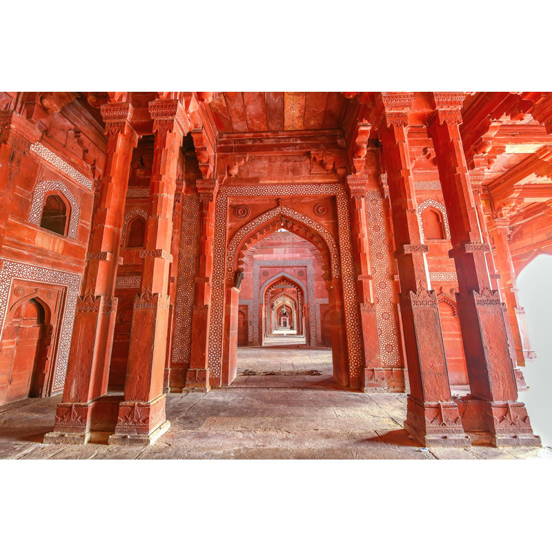 Fatehpur Sikri 1 Piece Wrapped Canvas Wall Art, 81cm H x 122cm W