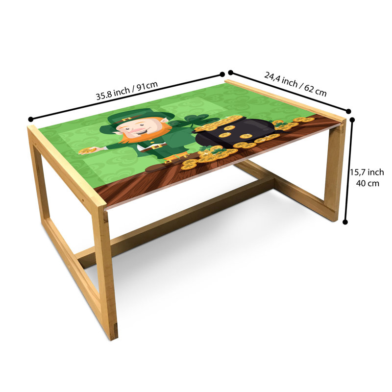 Janae Sled Coffee Table, 90cm H x 62cm W x 40cm D