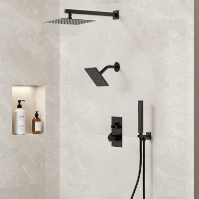 Chrome Swing Shower Arm - Adjustable Brass Showerhead Extension Arm