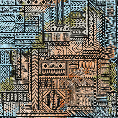 Patchwork Pattern - Wrapped Canvas Print