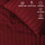 Renze Microfiber 250 TC Reversible Stripe Duvet Cover Set with Pillowcases-1562459174-1562459152