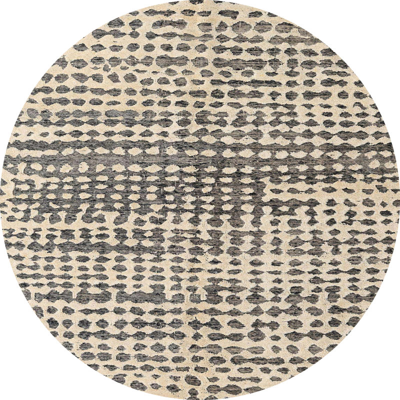 Tapis abstrait moderne 4900, Rond 7 pi