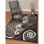 Tapis gris à motif abstrait Bailes-1023863183