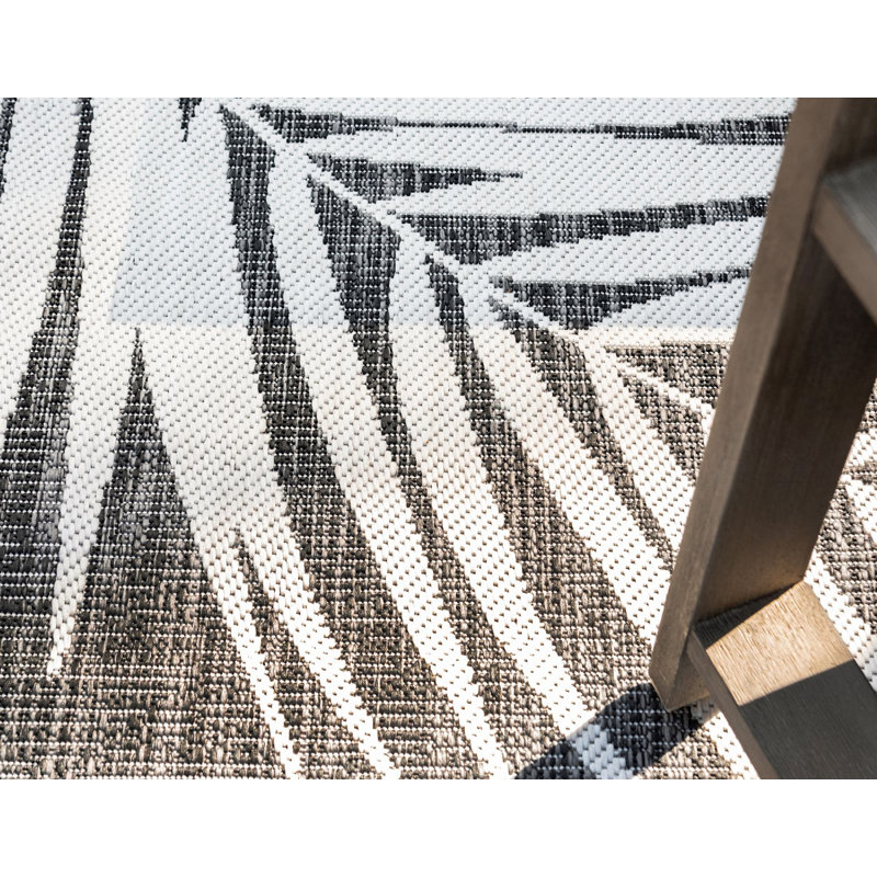 Tapis d'extérieur Kona couleur charcola, Rectangle 7 pi x 10 pi