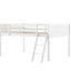 Lit mezzanine bas en bois avec rangement polyvalent pour chambre à coucher-1942897042