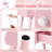 Kids Vanity Set And Mirror, Wooden Pretend Play Vanity Table And Chair Set For Girls With Stool, Drawer, Princess Makeup Dress-Up Toy For Toddlers 3+Year Old (Pink)-689638932