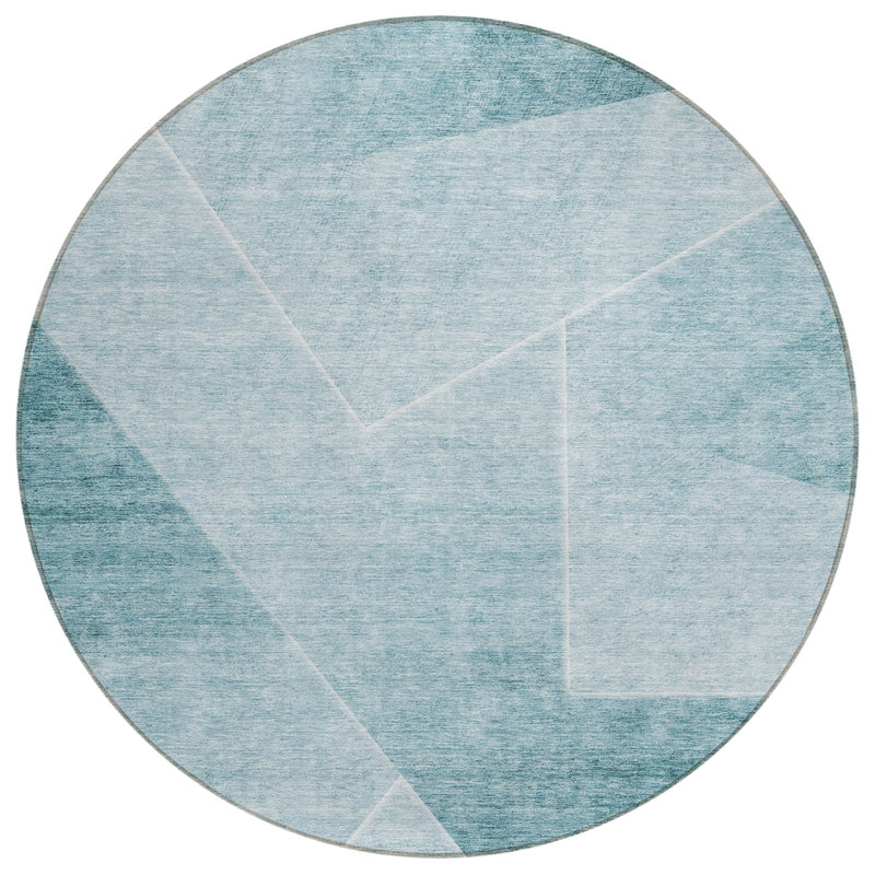  Malchow Non-Slip Indoor Door Mat, Round 8'