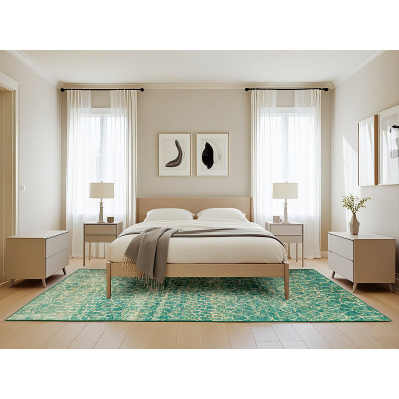 Hartmut Abstract Indoor Rug, Rectangle 5' x 8'