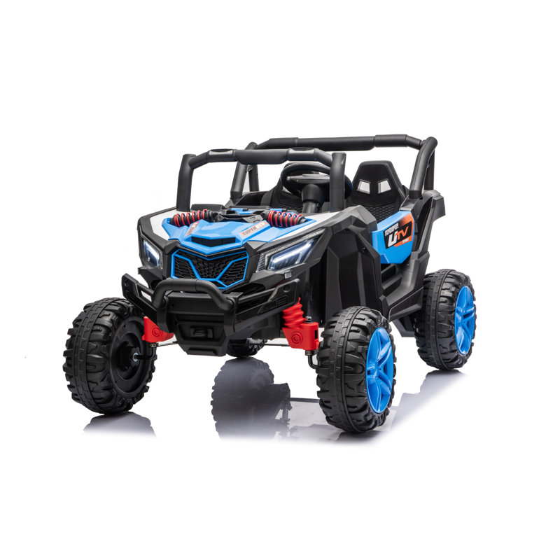 UTV 12V pour enfants avec télécommande, Black/Blue