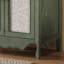 Meuble-lavabo de 30 po à motif antique avec lavabo rectangulaire en céramique, meuble-lavabo avec plateau basculant / tiroir rabattable, équipé de poignées antiques et de pieds en bois d'hévéa