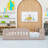 Full Wood Platform Bed With Guardrail-542431625