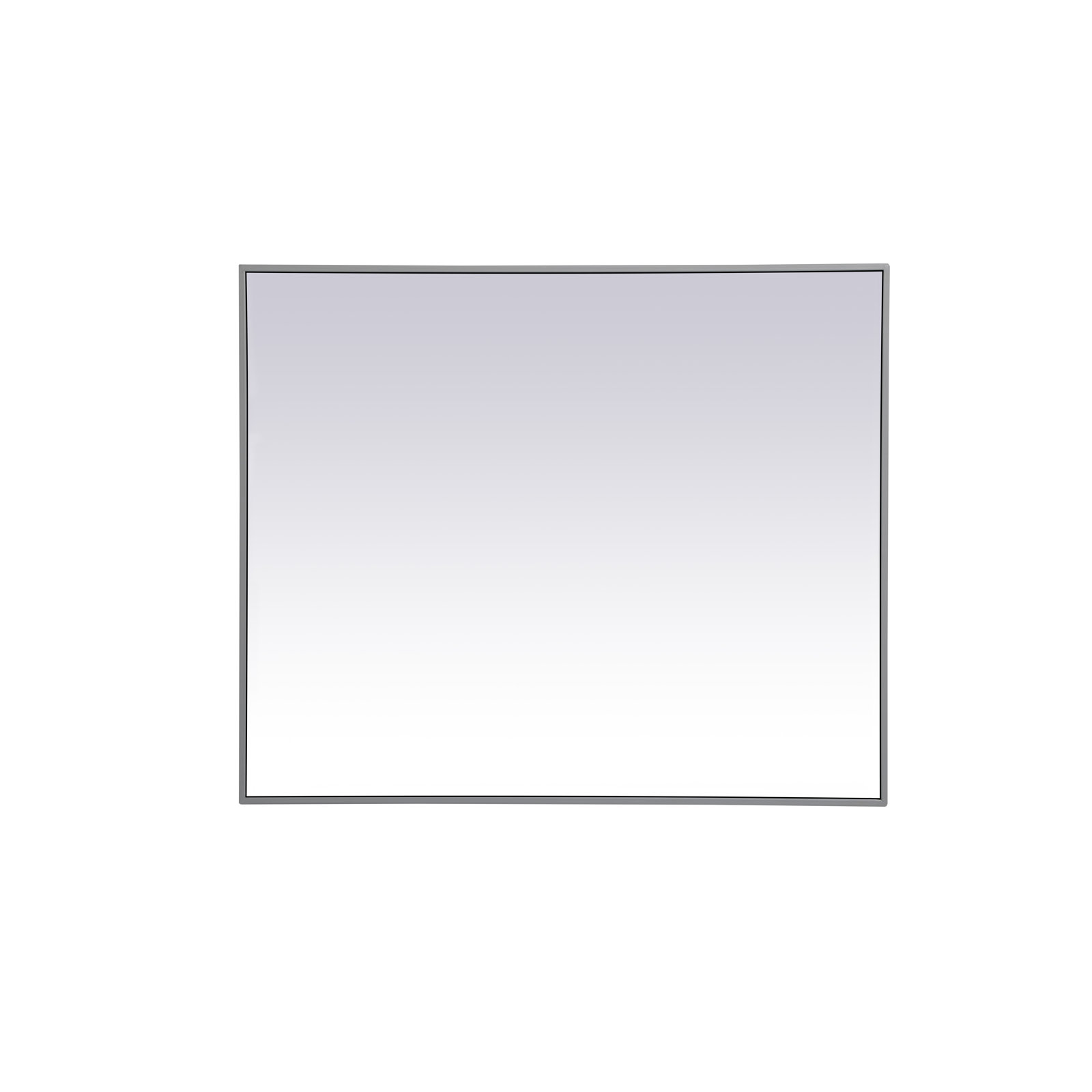 Sabine Metal Rectangle Wall Mirror, 36" x 30", Gray