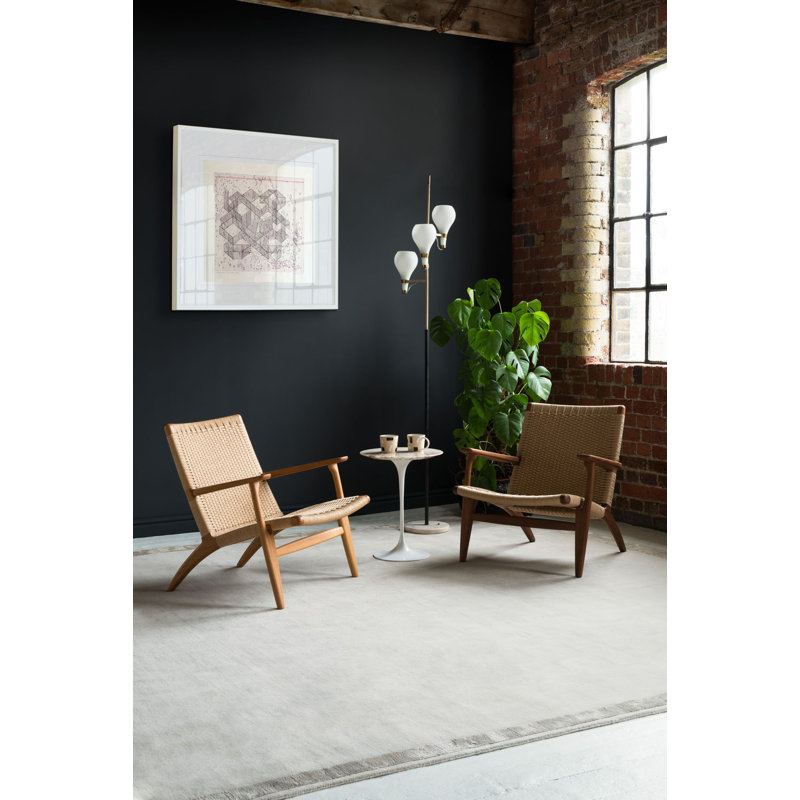 Farrow & Ball Cut & Loop Stripe Holland Stone Area Rug, Rectangle 12' x 18'